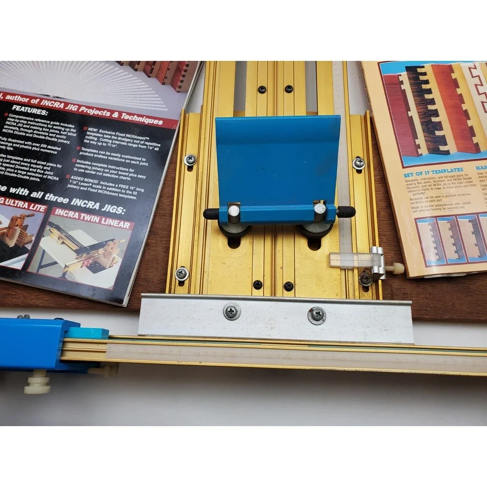 Incra Jig Fence Positioner Template Woodworking Router Dovetails Box Joint Books
